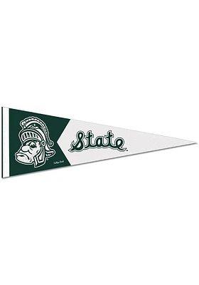 Michigan State Spartans 9x24 inch Vault GWP Promo Pennant - White