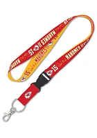 Patrick Mahomes Kansas City Chiefs Player Lanyard - Red