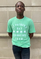 RALLY Green Drinking Team Short Sleeve Fashion T Shirt
