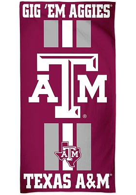 Texas A&M Aggies Team Logo Beach Towel