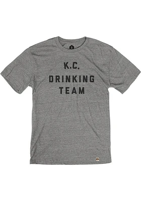 Rally Kansas City Grey KC Drinking Team Short Sleeve Fashion T Shirt