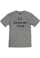 Rally Kansas City Grey KC Drinking Team Short Sleeve Fashion T Shirt