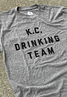 Rally Kansas City Grey KC Drinking Team Short Sleeve Fashion T Shirt