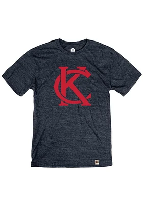 Rally Kansas City Navy Blue KC Monogram Short Sleeve Fashion T Shirt