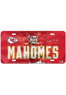 Kansas City Chiefs Glossy Car Accessory License Plate