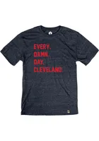 Cleveland Navy Every Damn Day Short Sleeve T Shirt