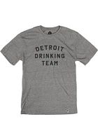 Rally Detroit Grey Drinking Team Short Sleeve Fashion T Shirt