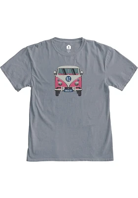 Rally Kansas City Womens Grey VW Bus Short Sleeve T-Shirt