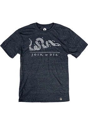 Rally Philadelphia Navy Blue Join or Die Short Sleeve Fashion T Shirt