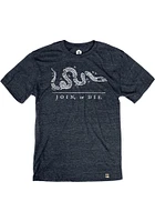 Rally Philadelphia Navy Blue Join or Die Short Sleeve Fashion T Shirt