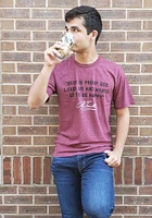 Rally Philadelphia Maroon Ben Franklin Quote Short Sleeve Fashion T Shirt