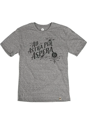 Rally Kansas Grey Ad Astra Short Sleeve Fashion T Shirt