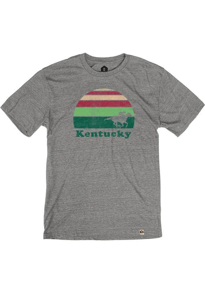 Rally Kentucky Grey Sunset Icon Short Sleeve Fashion T Shirt