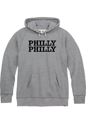 Rally Philadelphia Mens Grey Philly Long Sleeve Hoodie