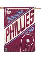 Philadelphia Phillies 28x40 inch Cooperstown Banner - Maroon