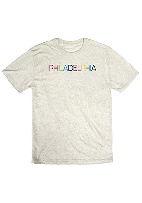 Rally Philadelphia Oatmeal Colorful Short Sleeve Fashion T Shirt