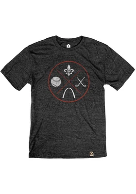 Rally St Louis Black St. Circle Icons Short Sleeve Fashion T Shirt
