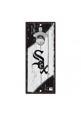 Chicago White Sox 5X11 Bottle Opener Sign - White
