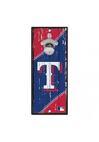 Texas Rangers 5X11 Bottle Opener Sign - Red