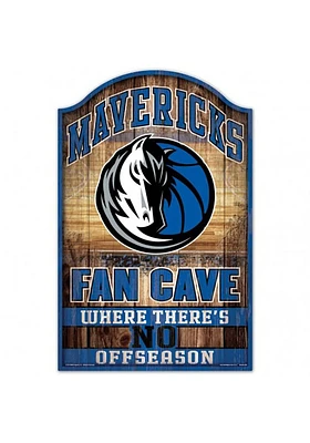 Dallas Mavericks 11x17 Fan Cave Sign - Blue