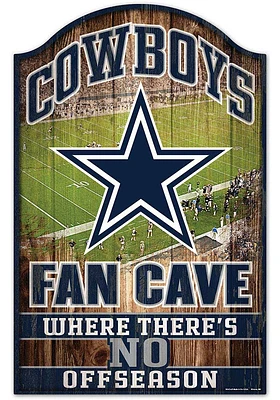 Dallas Cowboys 11x17 Fan Cave Sign - Blue