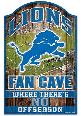 Detroit Lions 11x17 Fan Cave Sign -