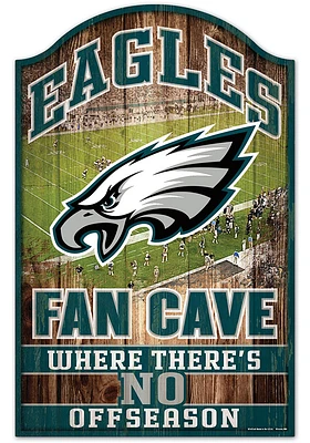 Philadelphia Eagles 11x17 Fan Cave Sign - Kelly Green