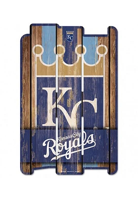 Kansas City Royals 11x17 Vertical Plank Sign -