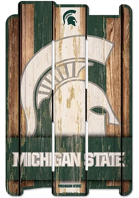 Michigan State Spartans 11x17 Vertical Plank Sign -