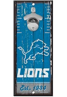 Detroit Lions 5X11 Bottle Opener Sign -