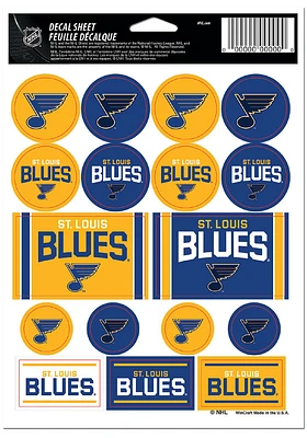 St Louis Blues 5x7 Stickers - Blue