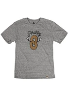 Rally Philadelphia Grey Pretzel Short Sleeve Fashion T Shirt
