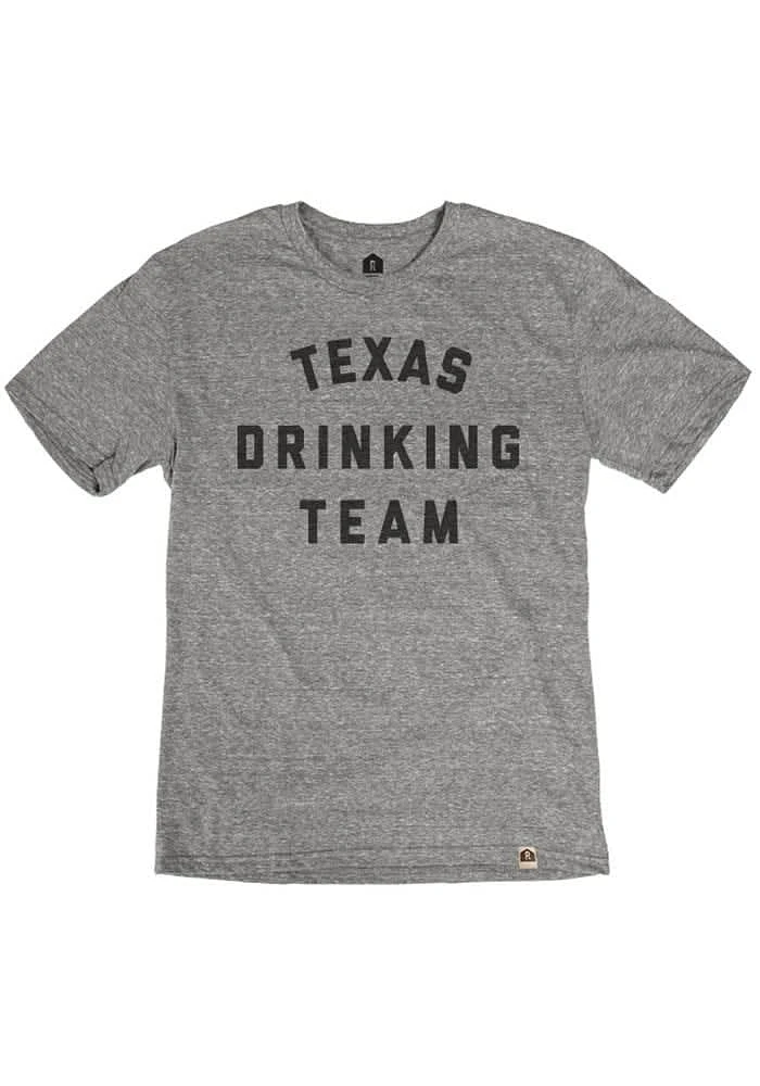 Rally Texas Grey Drinking Team Short Sleeve Fashion T Shirt