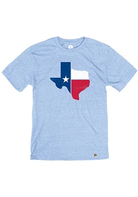 Rally Texas Light Blue State Flag Short Sleeve Fashion T Shirt
