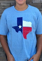 Rally Texas Light Blue State Flag Short Sleeve Fashion T Shirt