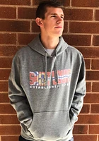 St Louis Mens Graphite Wordmark Flag Long Sleeve Hoodie