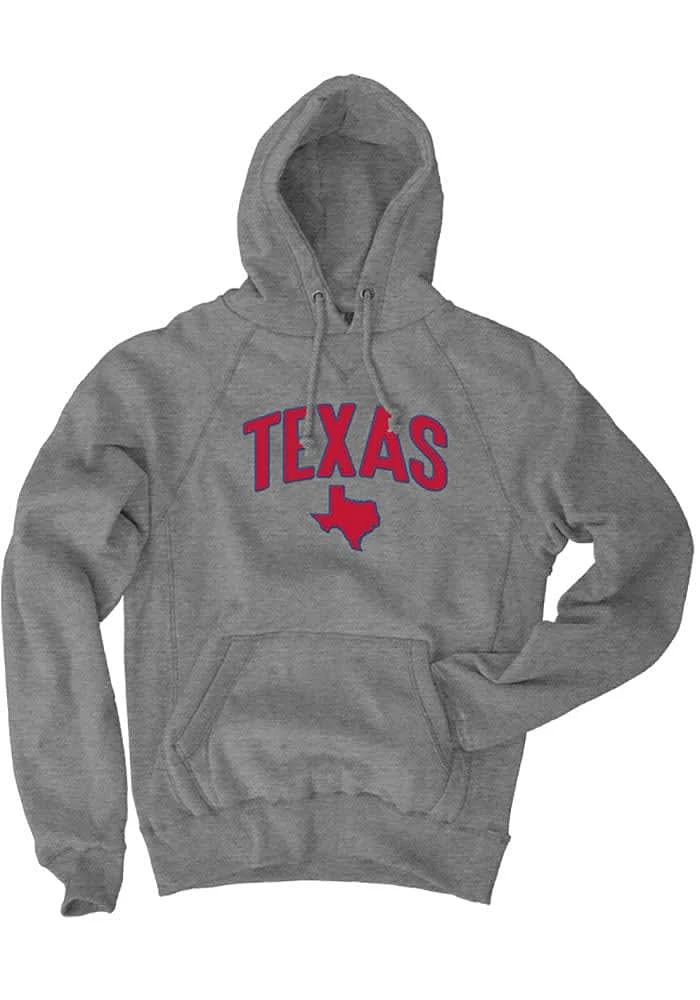 Texas Mens Black Wordmark Long Sleeve Hoodie