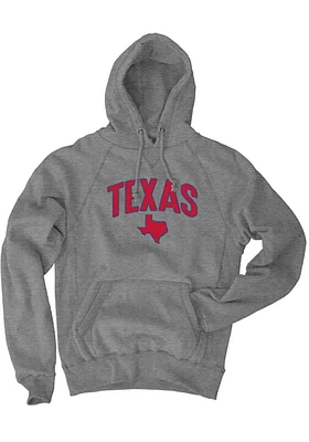 Texas Mens Black Wordmark Long Sleeve Hoodie