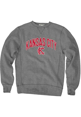 Kansas City Mens Black Wordmark Long Sleeve Crew Sweatshirt