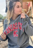 Kansas City Mens Black Wordmark Long Sleeve Crew Sweatshirt