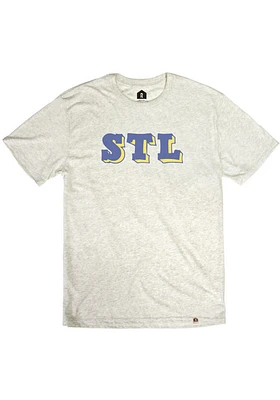 Rally St Louis Oatmeal Block Short Sleeve Fashion T Shirt
