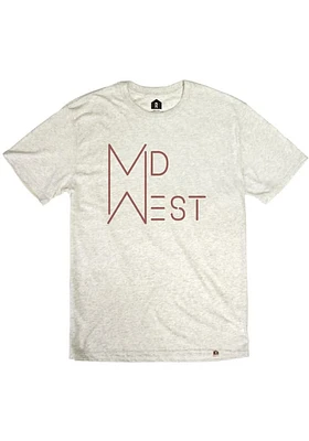RALLY Oatmeal Mid West Short Sleeve Fashion T Shirt