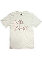 RALLY Oatmeal Mid West Short Sleeve Fashion T Shirt