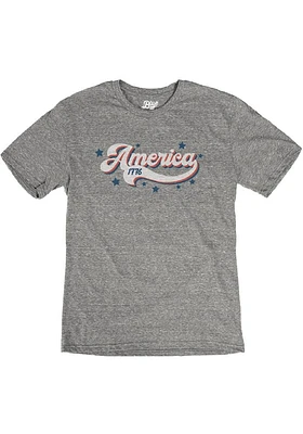 Rally Americana Grey America 1776 Short Sleeve Fashion T Shirt