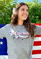 Rally Americana Grey America 1776 Short Sleeve Fashion T Shirt