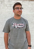 Rally Americana Grey America 1776 Short Sleeve Fashion T Shirt