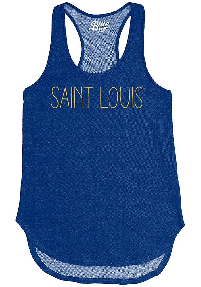 St Louis Womens Blue Wordmark Tank Top