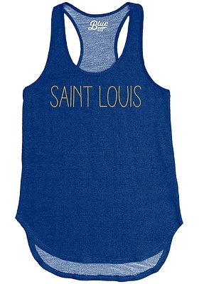 St Louis Womens Blue Wordmark Tank Top