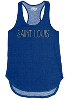 St Louis Womens Blue Wordmark Tank Top