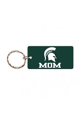 Michigan State Spartans Mom Keychain - Green